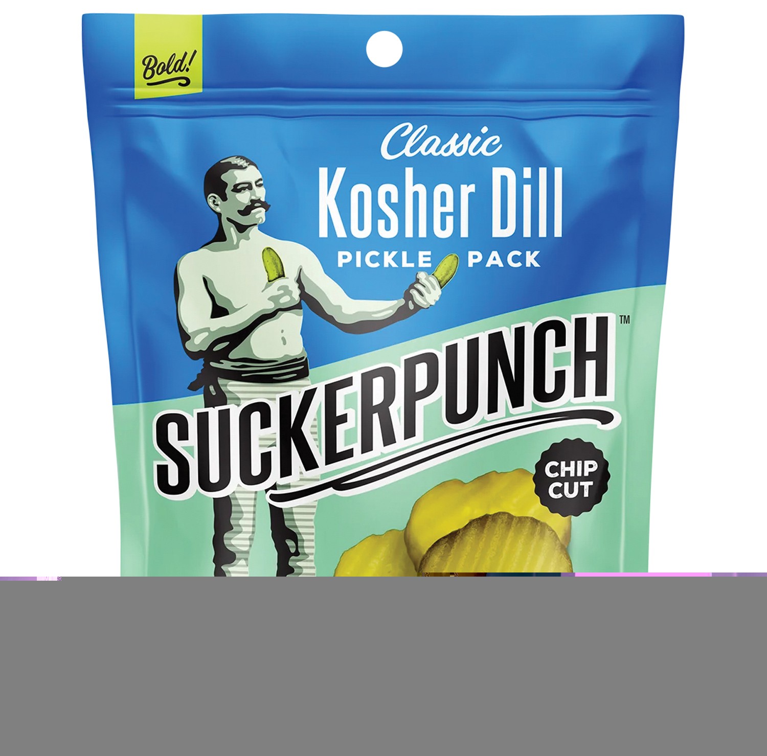 Маринованные чипсы с укропом Suckerpunch - 3,4 унции | Закуска премиум-класса в стеклянных ручках с жирным вкусом