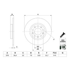 2x Bremsscheibe hinten für Jeep Cherokee KL | 26244983