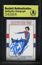 BAS 1991 Impel US Olympicards Hall of Fame Scott Hamilton #46 Authentic Auto ow6