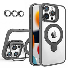 Magsafe Ring With Lens Case For iPhone 17 Pro max 17Pro 16Pro Max 15 14 13 Cover