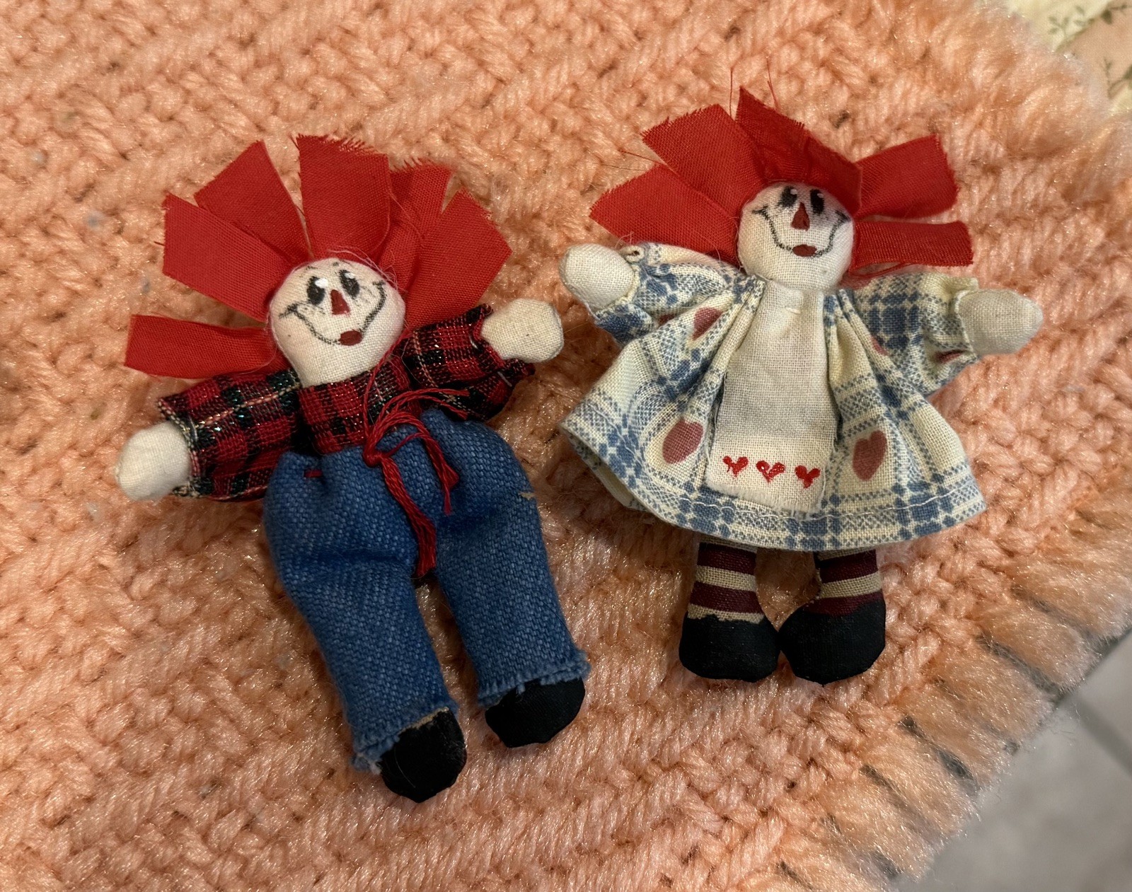 Vintage Baby/Toddler Shoe Lace Keeper With Bells Hong Kong 1978 Clown + Dolls