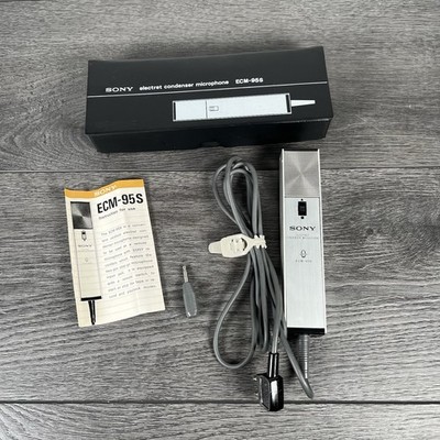 Sony Model ECM-95S Elektret Kondensator Mikrofon Vintage Retro
