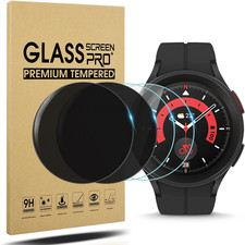 2 2-Pack for Samsung Galaxy Watch 5 Pro 45Mm Screen Protector, Privacy and High-