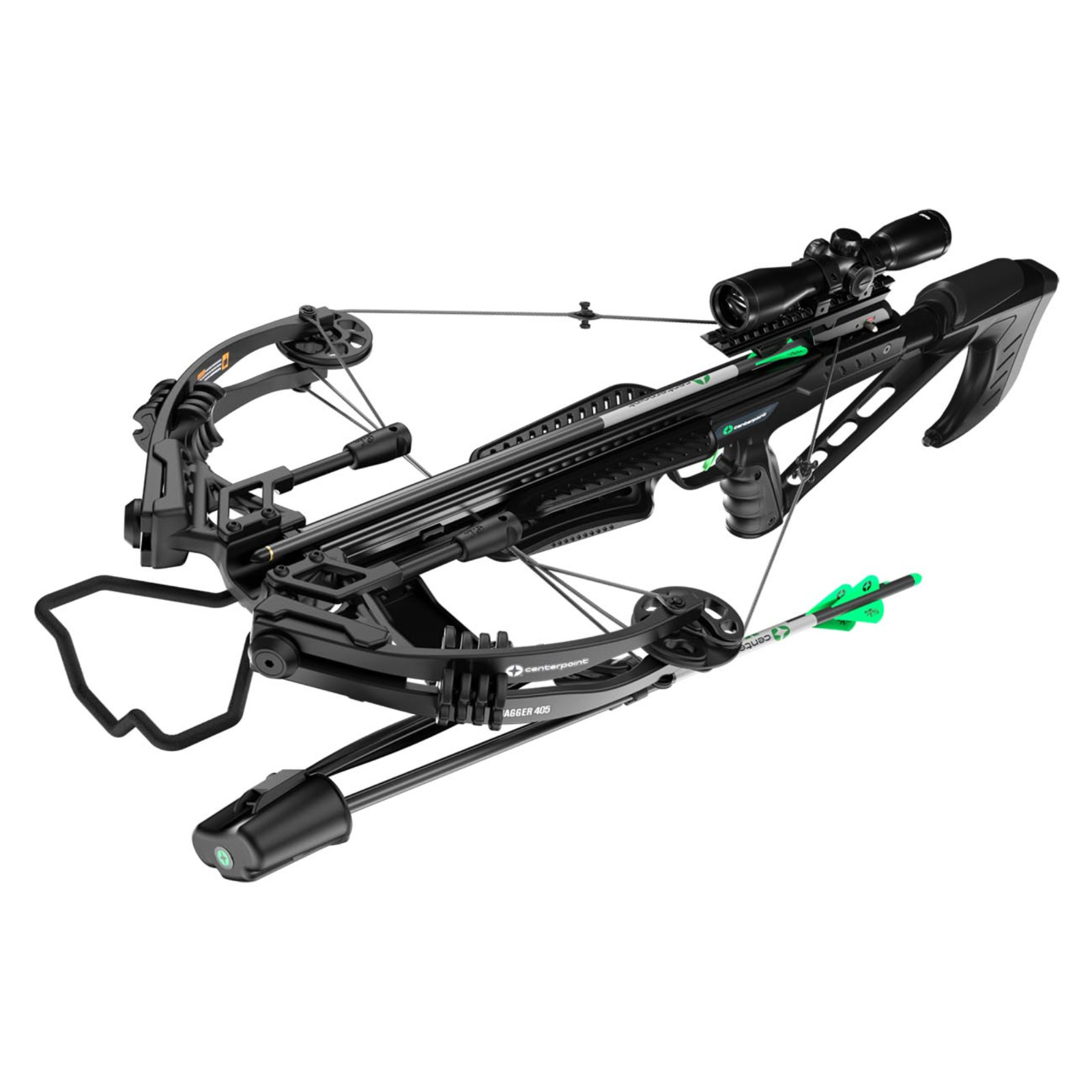 CenterPoint C0001 Archery Dagger 405 Compound Crossbow with Scope & Accessories