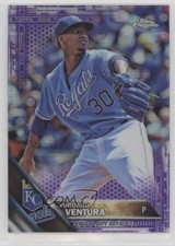 2016 Topps Chrome Purple Refractor 203/275 Yordano Ventura #56 yf0
