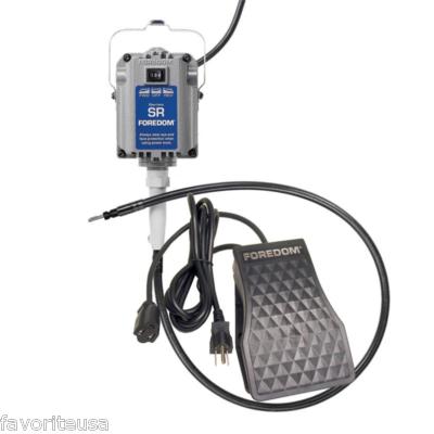 FOREDOM SR MOTOR 1/6HP, 115V, FCT-1 FOOT CONTROL M.SR-FCT FLEX SHAFT 