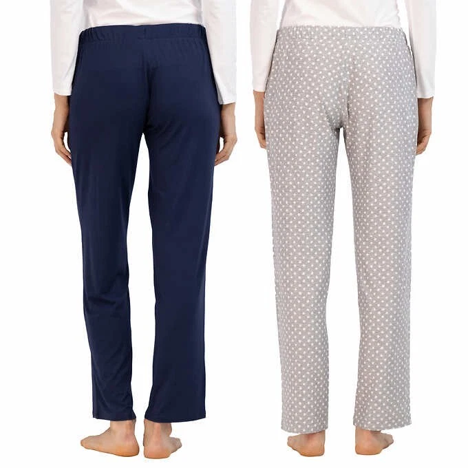 NWT Lucky Brand Women's 2 Piece Sleep Pajajma Pants Blue/Gray Size XL $80 YY040 - Image 2 of 3