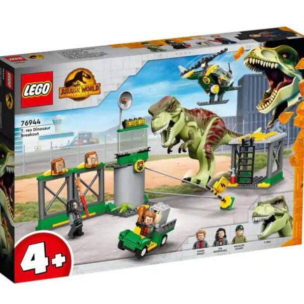 Lego Jurassic World T. Rex Dinosaur Breakout Building Kit;Creative Playset 76944