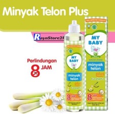 2 BOTTLES 150ml My Baby Oil Eucalyptus Natural Baby Kids