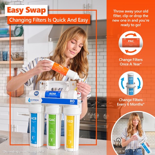 1 Year Reverse Osmosis System Replacement Filter Set – 8 Filters – 100 GPD - Picture 5 of 8