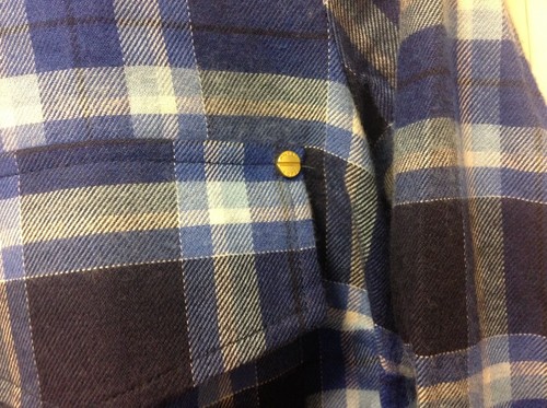 NEW Michael Kors Women's Blue Plaid MK Buttons Shirt/Blouse Size S - Picture 6 of 9