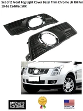 Bezel Fog Front Light Trim Cover Lamp Set Chrome Bumper Frame Lh Rh For 10-16