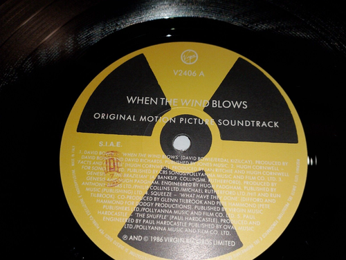 When The Wind Blows LP David Bowie Genesis Roger Waters 1st press UK 1986 - Foto 4 di 4