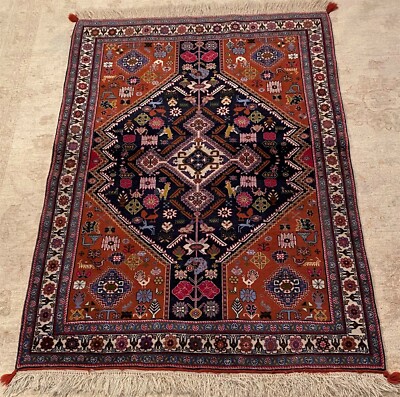 #13923 Semi-Antique Fine Qashqaei Oriental Rug