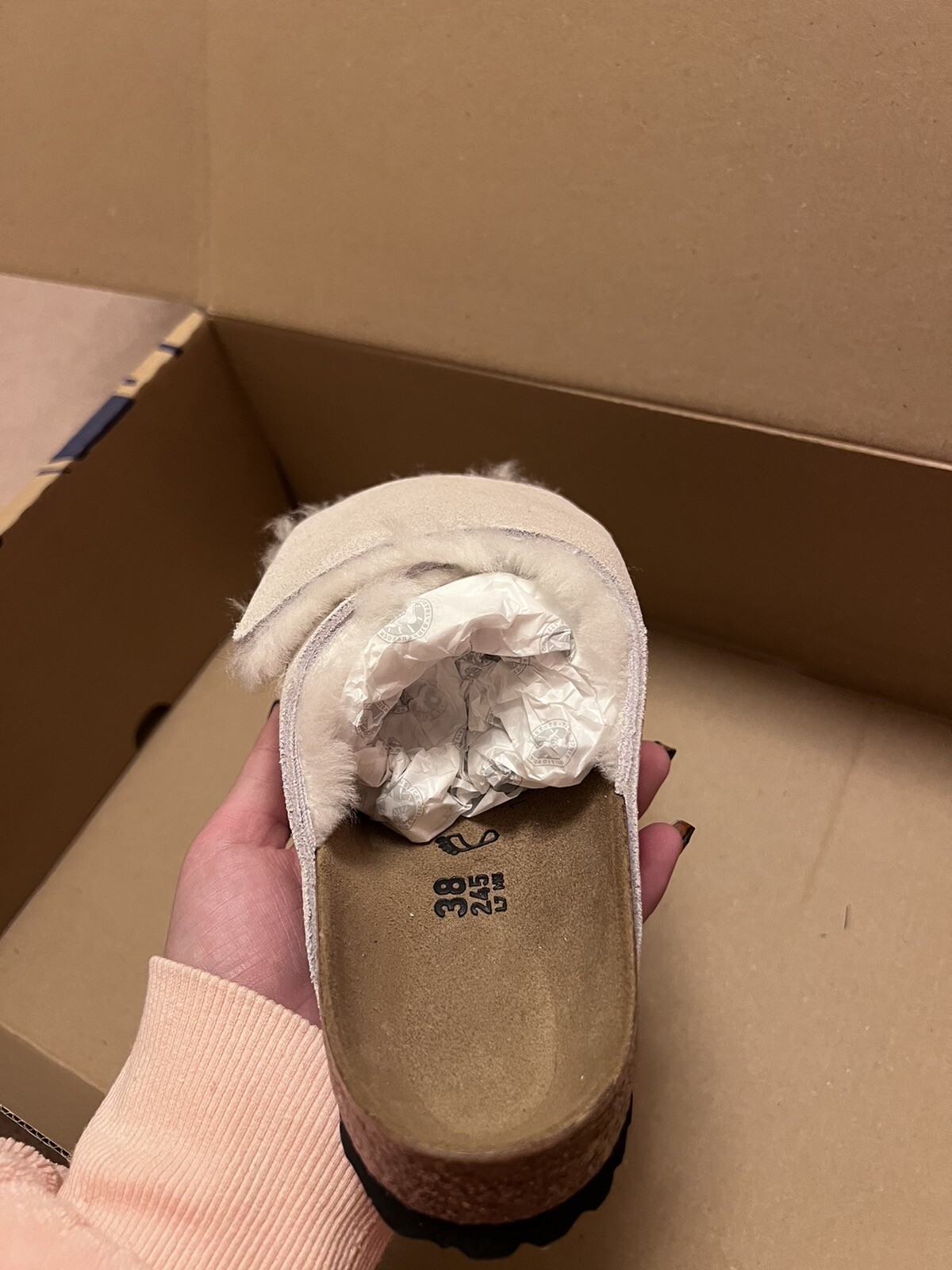 Stussy X Birkenstock Sandals. STUSSY SOLANA suede Leather Bone image 10