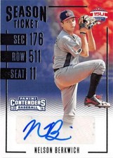 Nelson Berkwich signed Baseball Card 2016 Panini Elite Extra USA Rookie #15UNB