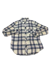 Rails Hunter Plaid Button Down Shirt Blue and White Size Small Colorful