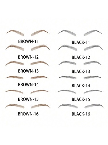 6D Eyebrows Tattoo Real Look Sticker False Eyebrow Waterproof Stick On Makeup UK - Picture 3 of 22