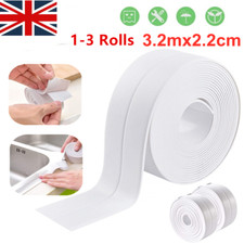 Kitchen Bathroom Self-Adhesive Caulk Strip Sealant Tape Toilet Wall Sealing Edge