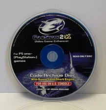Game Shark 2 V2 Video Game Enhancer Code Archive Disc Sony PlayStation PS1