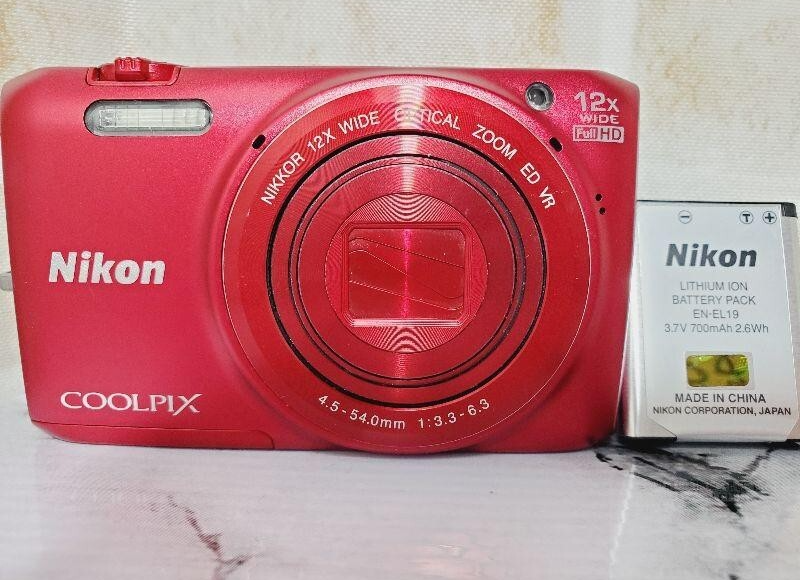 NIKON COOLPIX S6800 レッド Nikon COOLPIX S6800 RED Digital Camera 16.0MP 12x Optical