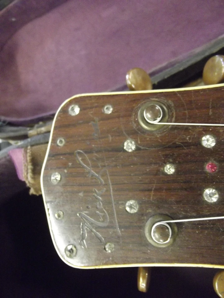 Vintage 1930's Harmony Nick Lucas Hollow Body Acoustic Archtop Guitar & Case - Image 3 of 4