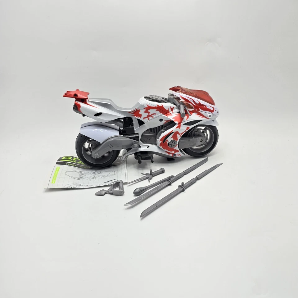 Aerodeslizador GI Joe Sigma 6 Cobra Ninja 10" motocicleta 2005 Hasbro completo Foto 2 de 2