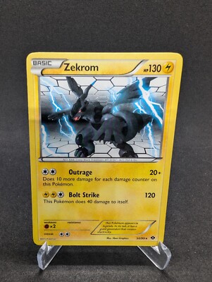 zekrom pokemon card ebay ZEKROM 50/99 2012 BW NEXT DESTINIES RARE NON HOLO Pokemon CARD - VLP