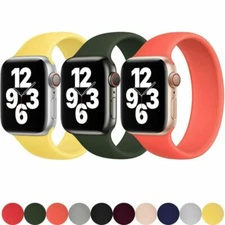 For Apple Watch 6 5 4 3 2 SE Belt Loop Silicone Wrist Strap Band SOLO Elastic