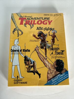 Paul Norman's Adventure Trilogy Commodore 64/128 & Atari XL/XE New sealed