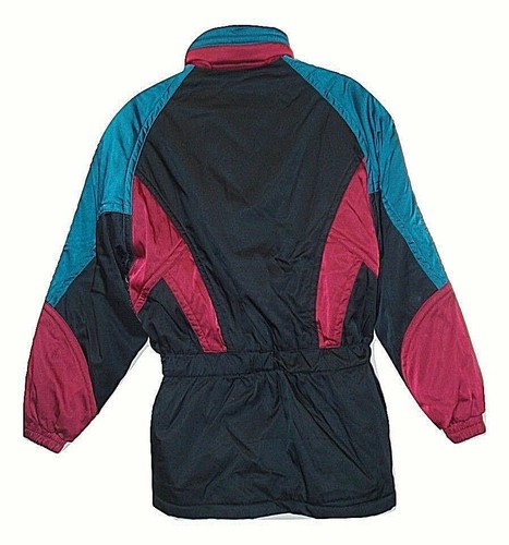 Descente Ski Snowboarding Jacket Vintage Color Block Hooded Embroidered Coat M - Picture 8 of 12