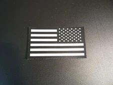 REVERSE USA WHITE ON IR MB FLAG solasX PATCH 3.5"X2" WITH VELCRO® BRAND FASTENER