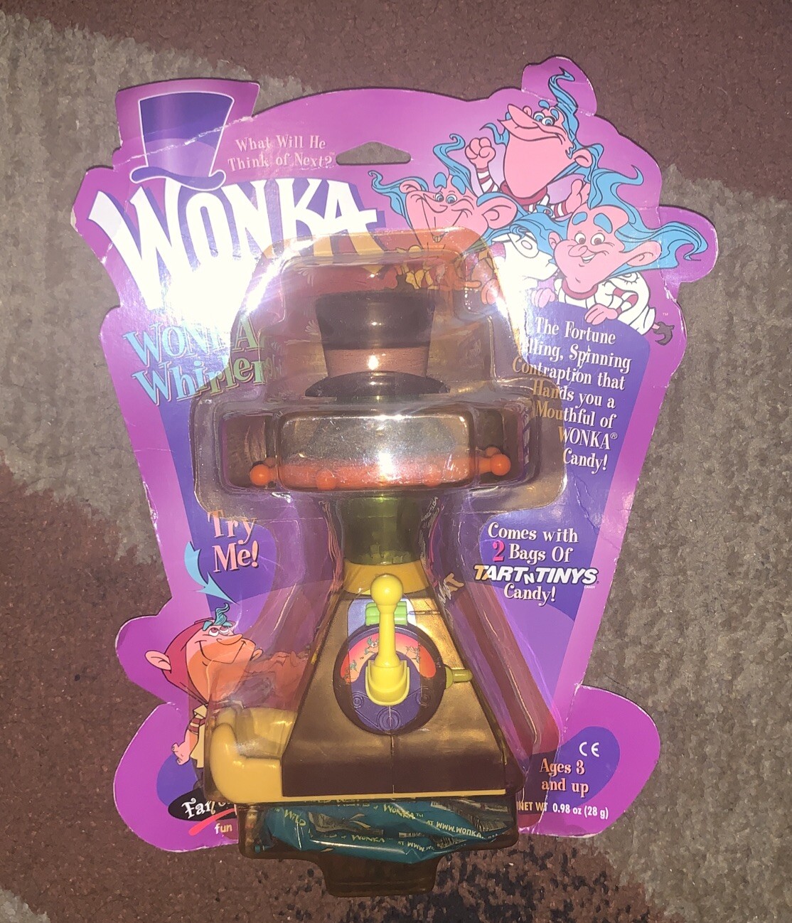 Vintage TART N TINY Fantazzmo willy wonka Whirler CANDY DISPENSER | eBay