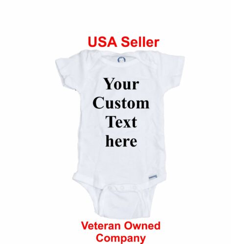 CUSTOM PERSONALIZED Gerber Onesies - Baby Shower Funny Infant T-SHIRT shirt - Picture 1 of 1