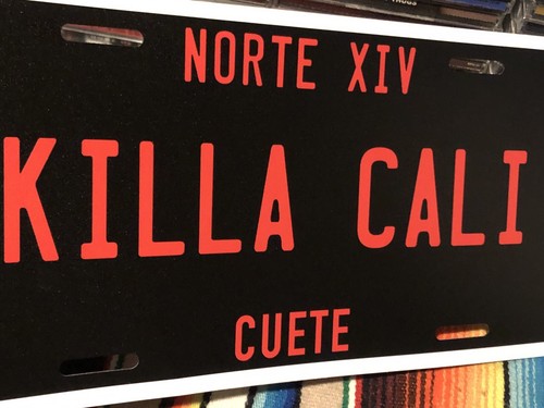 Norte XIV Killa Cali Norteno Rap CD personalisiertes Nummernschild schwarz rot - Bild 5 von 9
