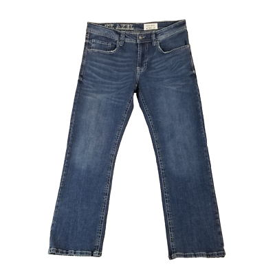 TK Axel Jeans men's 34x32 actual 36x32 Slim boot cut blue denim