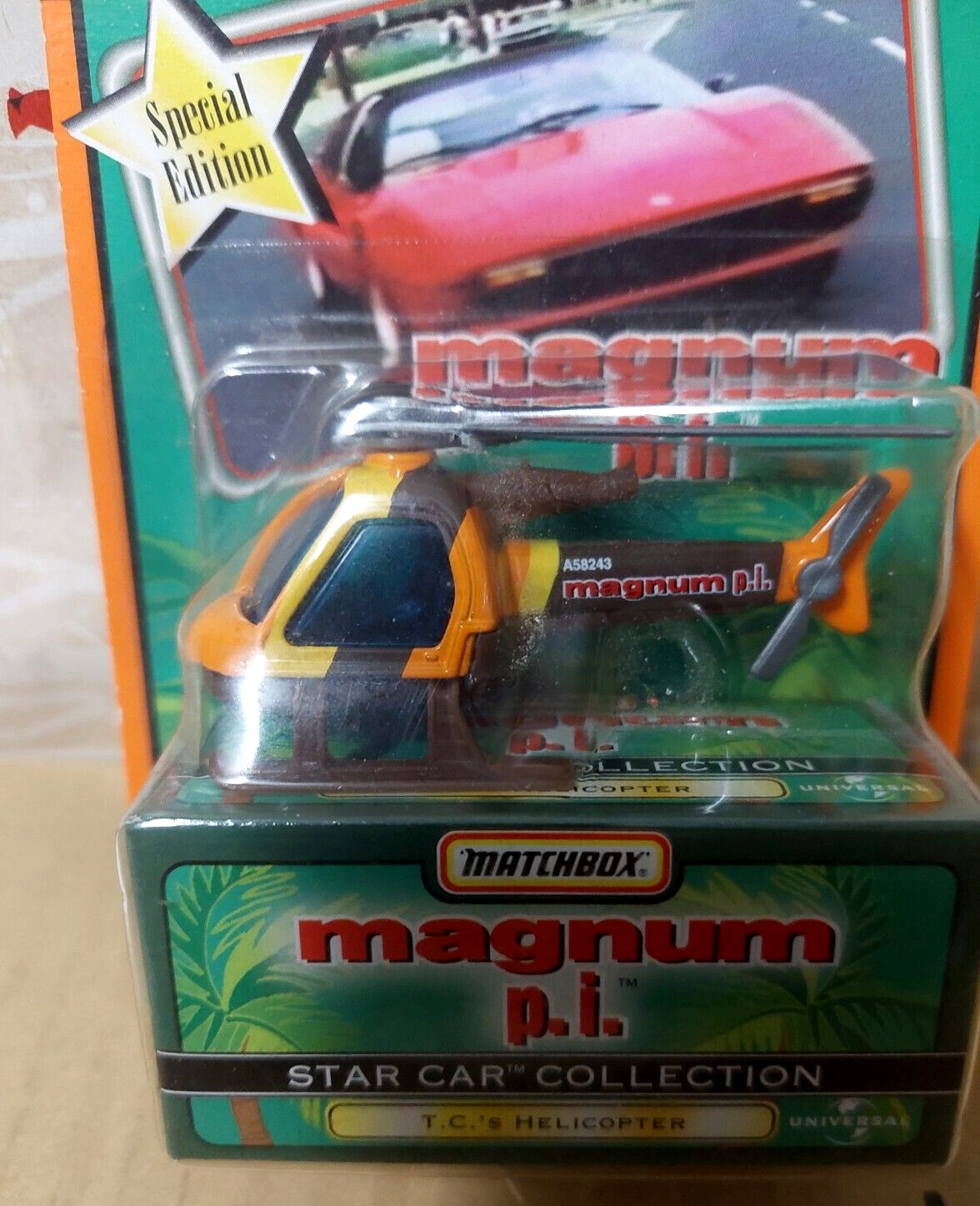 1998 Matchbox Star Car Collection Special edition Magnum P.I. T.C.'s Helicopter