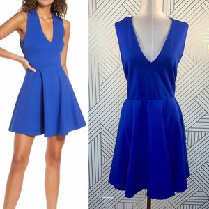 going steady white backless skater dress