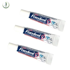 3 X Fixodent Professional Ultimate & Strongest Denture Adhesive Cream 10g 0.35oZ