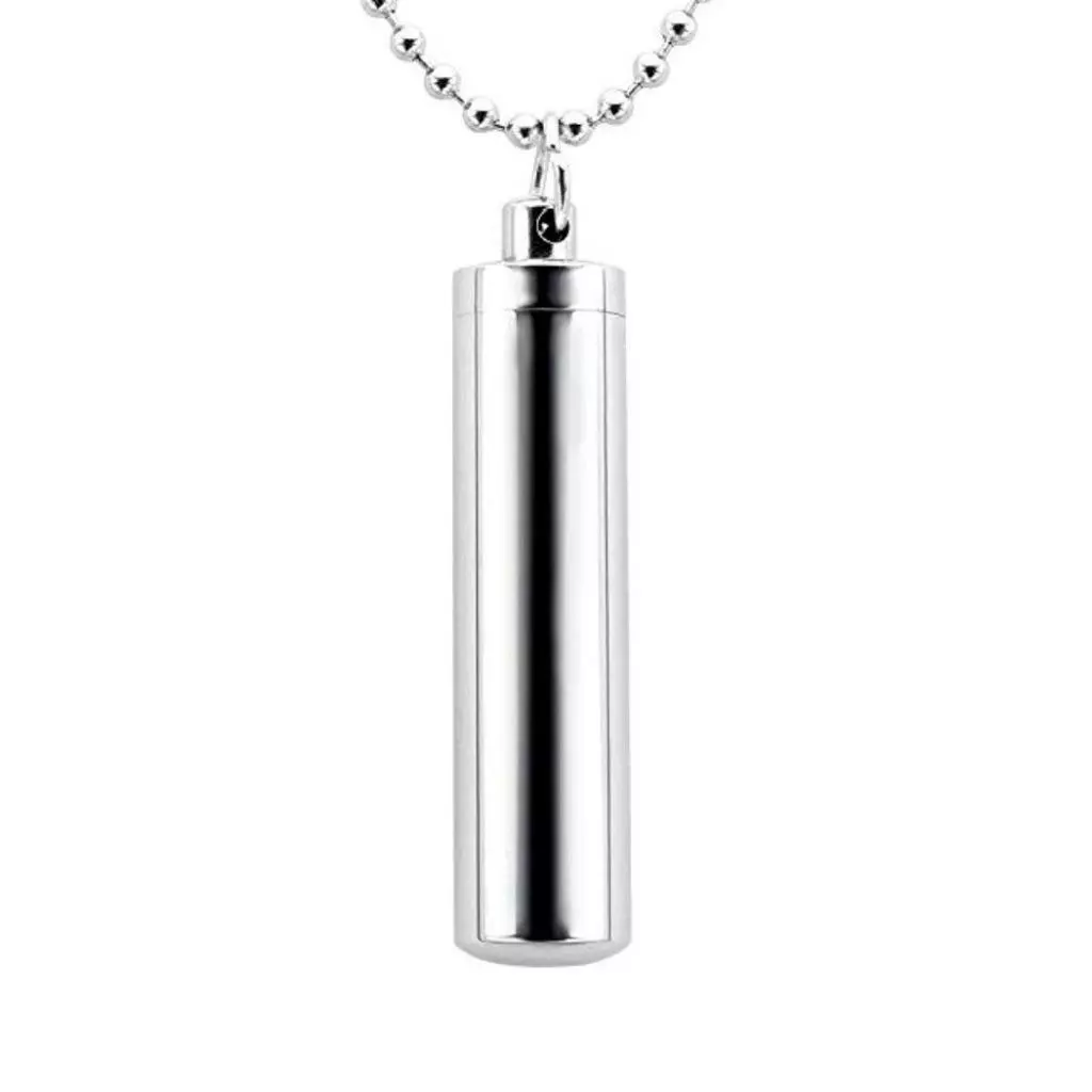 Stainless steel shop urn necklace