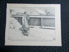1910 YESTERDAYS Comic Strip by Frank King 10x7" pg.48 FN 6.0 NEIGHBORS PRIZE HEN