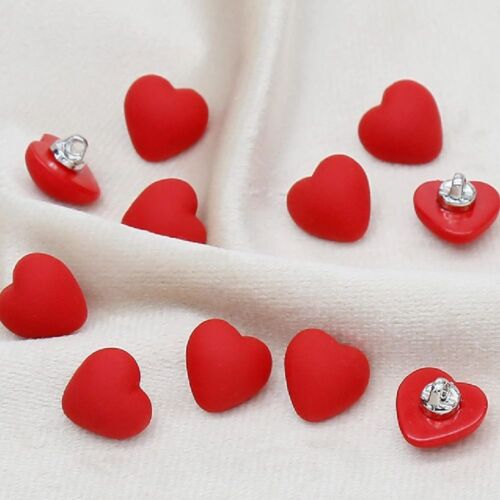 Red Heart-Shaped DIY Sewing Craft Buttons  For Wedding Dress - Zdjęcie 1 z 4