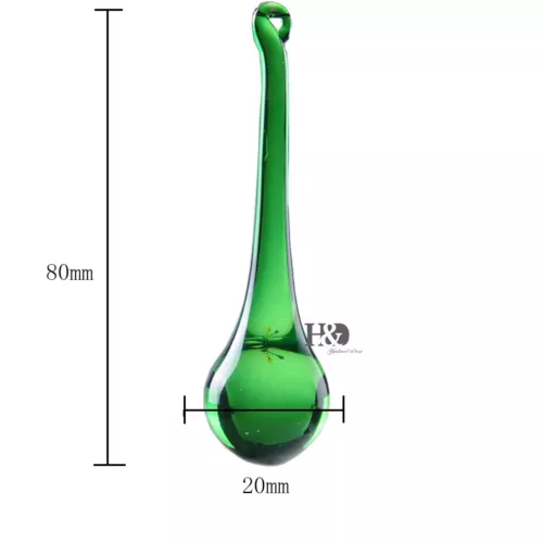Lámpara colgante de iluminación de prismas de cristal con gota de lluvia colgante de 10 púrpuras - Imagen 5 de 7