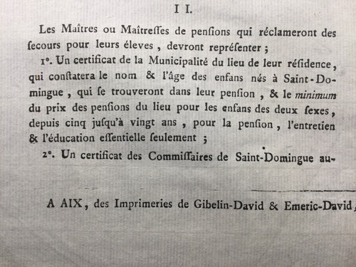 Haiti Enfants De Saint Domingue 1792 Antilles Colonie Revolution Française Aix - Picture 5 of 8
