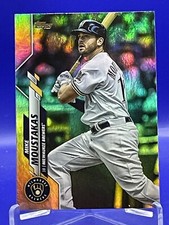 2020 Topps Series 1 Base Rainbow Foil Gold #189 Mike Moustakas Brewers