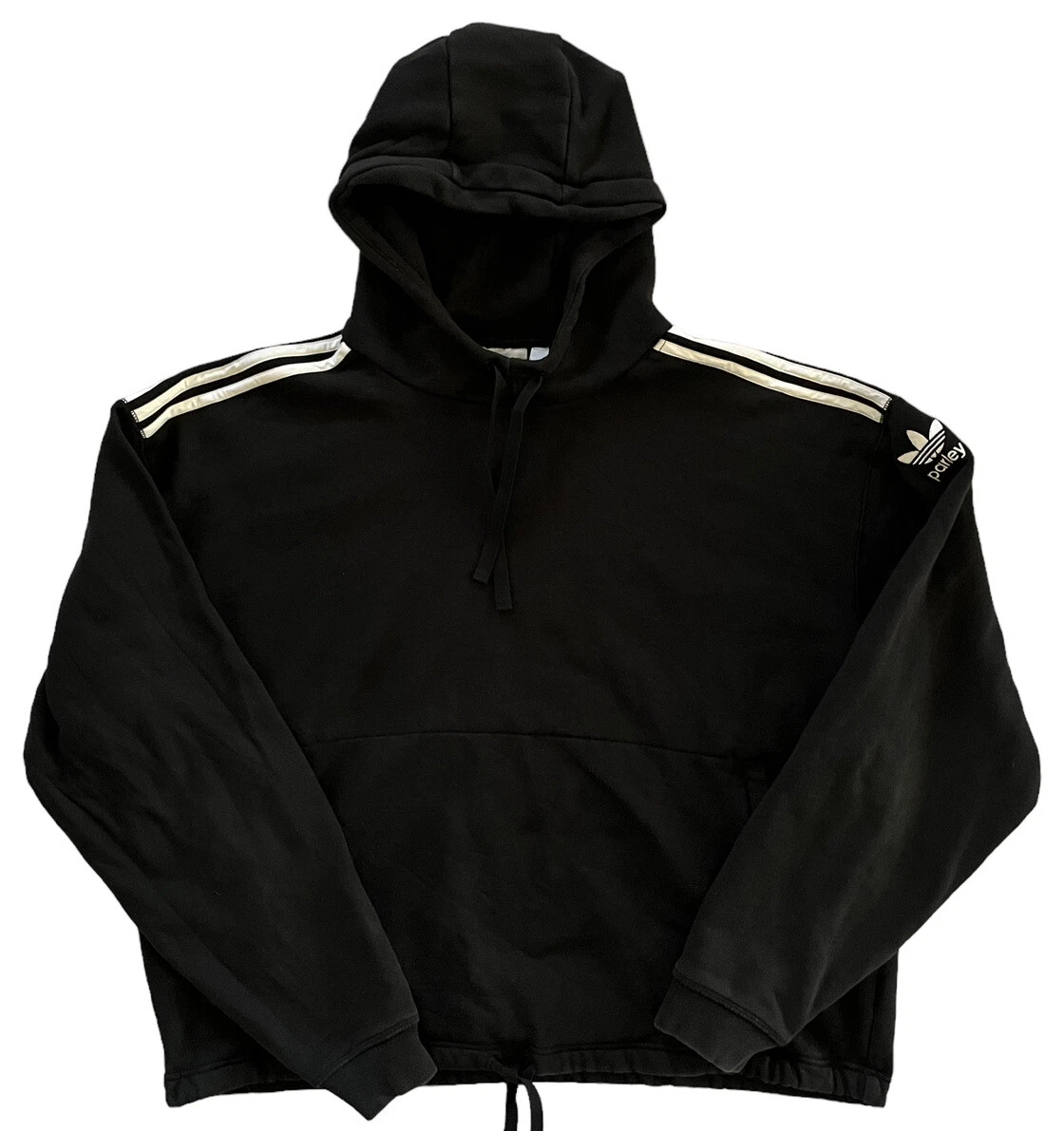 Adidas x Parley Black Hooded Sweatshirt Men s XL Trefoil