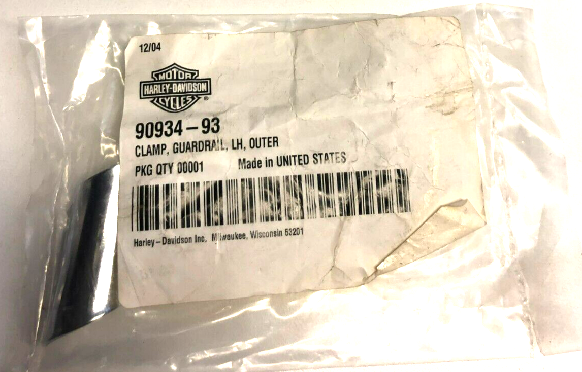 NOS OEM Genuine Harley Davidson LEFT OUTER GUARD RAIL CLAMP