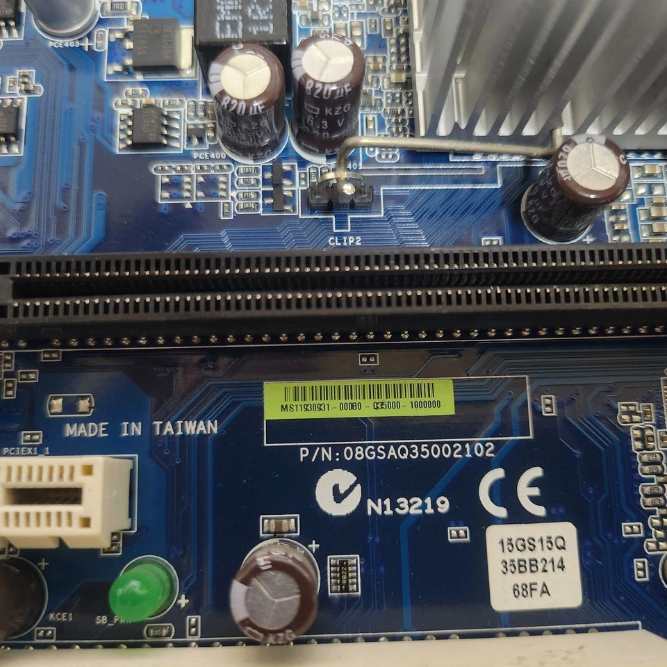 Advantech 08GSAQ35002102 AX35Q R10 Motherboard w/ E7400 2.8GHz CPU, 2GB, I/O - Image 3 of 4