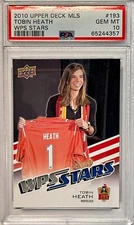 2010 Upper Deck MLS WPS Stars #193 Tobin Heath Rookie USWNT PSA 10 POP 4