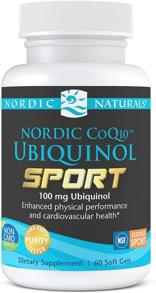 Nordic Coq10 Ubiquinol Sport - 60 Mini Geles Blandos - 100 Mg Ubiquinol - Corazón H... Foto 2 de 4